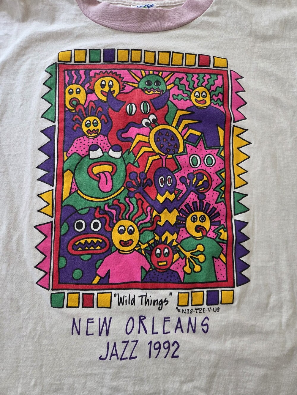 Vintage New Orleans Jazz T-shirt "Wild Things" 1992 Large